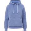 Custom Womens Starla Sherpa Hooded Pullover Blue Iris