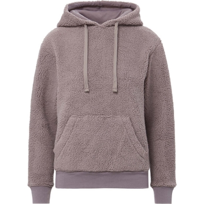 Custom Womens Starla Sherpa Hooded Pullover Smokey Taupe