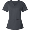 Custom Womens Cesi UltraSOFT­™ Scrub V-Neck Top Carbon Grey