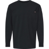 Custom Mens Tall Traditional Heavyweight Long Sleeve T-Shirt Black
