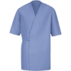 Custom Mens Collarless Poplin Butcher Wrap Light Blue
