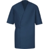 Custom Mens Collarless Poplin Butcher Wrap Navy