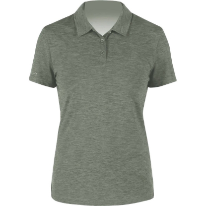 Custom Womens Breeze Tech Polo Dark Olive Heathered
