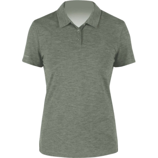 Custom Womens Breeze Tech Polo Dark Olive Heathered