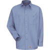 Custom Mens Long Sleeve Work Shirt Light Blue