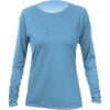 Custom Womens Breeze Tech Long Sleeve T-Shirt Bahama Heathered