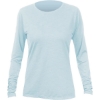 Custom Womens Breeze Tech Long Sleeve T-Shirt Sky Heathered