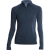Custom Womens Flight Tech Quarter-Zip Pullover Midnight Heathered