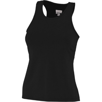 Custom Womens Solid Racerback Tank Top Black