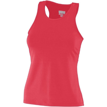 Custom Girls Solid Racerback Tank Top Red