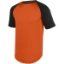 Custom Youth Wicking Short Sleeve Baseball Jersey Orange/ Black