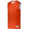 Custom Mens Reversible Two Color Jersey Orange/ White