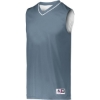 Custom Youth Reversible Two Color Jersey Graphite/ White