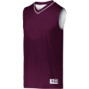 Custom Youth Reversible Two Color Jersey Maroon/ White