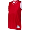 Custom Womens Reversible Two Color Jersey Red/ White