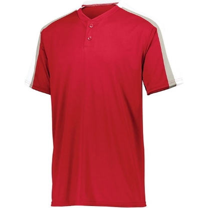 Custom Youth Power Plus Jersey 2.0 Red/ White/ Silver Grey