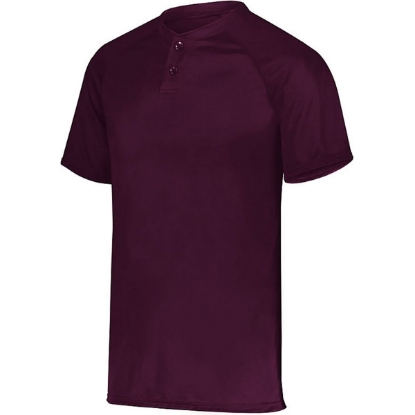 Custom Mens Attain Two-Button Jersey Maroon