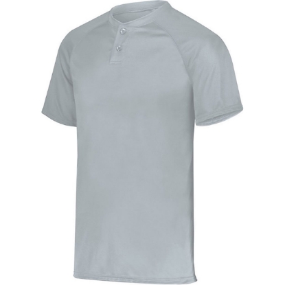 Custom Youth Attain Two-Button Jersey Silver