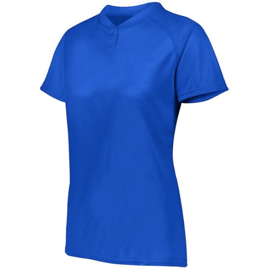 Custom Womens Attain Two-Button Jersey Royal