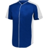 Custom Youth Full Button Baseball Jersey Navy/ White
