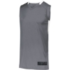 Custom Mens Step-Back Basketball Jersey Graphite/ White