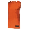 Custom Youth Step-Back Basketball Jersey Orange/ White
