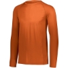 Custom Youth Attain Wicking Long Sleeve Shirt Orange