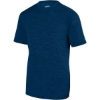 Custom Unisex Shadow Tonal Heather Training T-Shirt Navy