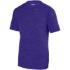 Custom Unisex Shadow Tonal Heather Training T-Shirt Purple