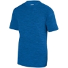 Custom Youth Shadow Tonal Heather Training T-Shirt Royal