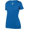 Custom Womens Shadow Tonal Heather Training V-Neck T-Shirt Royal