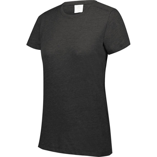 Custom Womens Triblend T-Shirt Black Heather