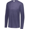Custom Unisex Triblend Long Sleeve T-Shirt Navy Heather
