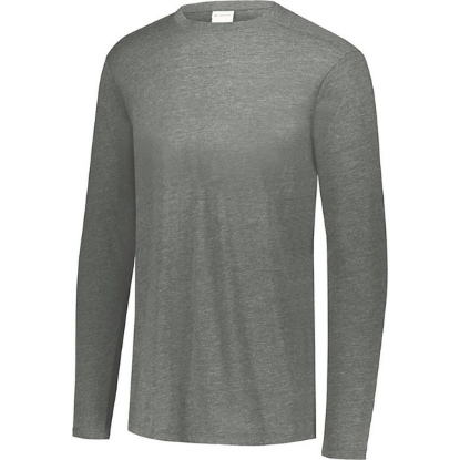 Custom Youth Triblend Long Sleeve T-Shirt Grey Heather