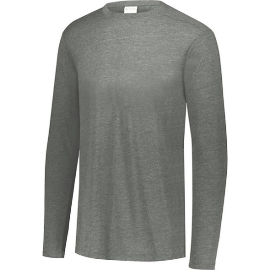 Custom Youth Triblend Long Sleeve T-Shirt Grey Heather