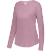 Custom Womens Lux Triblend Long Sleeve T-Shirt Dusty Rose Heather