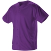 Custom Mens Full Button Lightweight Baseball Jersey Purple