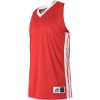 Custom Womens Single Ply Basketball Jersey Red/ White