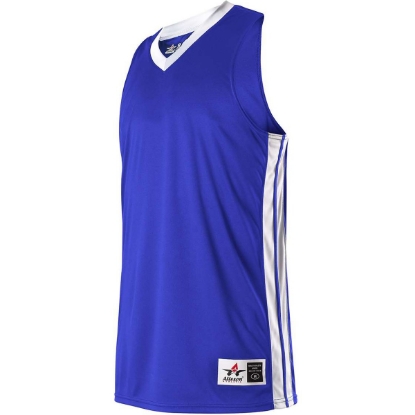 Custom Womens Single Ply Basketball Jersey Royal/ White