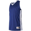 Custom Youth Single Ply Basketball Jersey Navy/ White