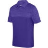 Custom Unisex Shadow Tonal Heather Polo Purple