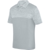 Custom Unisex Shadow Tonal Heather Polo Silver