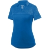 Custom Womens Shadow Tonal Heather Polo Royal
