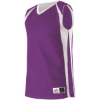 Custom Mens Reversible Basketball Jersey Purple/ White