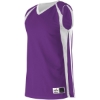 Custom Womens Reversible Basketball Jersey Purple/ White