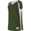 Custom Youth Reversible Basketball Jersey Forest/ White