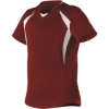 Custom Womens Short Sleeve Fastpitch Jersey Cardinal/ White