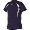 Custom Womens Short Sleeve Fastpitch Jersey Navy/ White