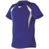 Custom Womens Short Sleeve Fastpitch Jersey Royal/ White