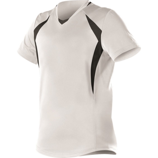 Custom Womens Short Sleeve Fastpitch Jersey White/ Black